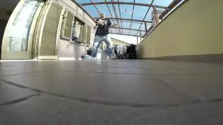Blues Doublestruggle hiphop freestyle in the balcony