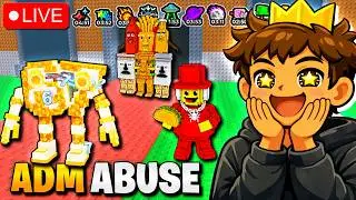 EVENTO DE ADM ABUSE 🌮 TRADE MACHINE E MUTA&Ccedil;&Atilde;O DIVINA - ROUBE UM BRAINROT AO VIVO #roblox #brainrot