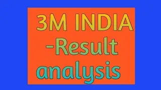 3M INDIA STOCK ANALYSIS- RESULTS