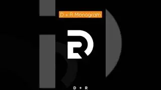 Letter D + R Monogram Logo Design Idea | Monogram Logo idea #logo #monogramlogo #shorts