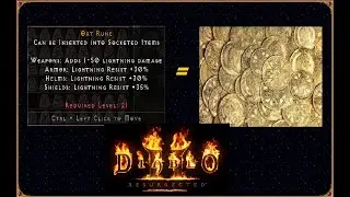 Save gold. How to repair expensive items without spending gold (d2r)
