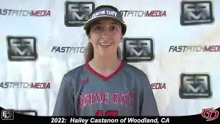 2022 Hailey Castanon Lefty Outfield Softball Skills Video - Game Day