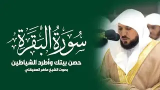 حصن بيتك سوره البقرة كامله بصوت الشيخ ماهر المعيقلي بدون إعلانات