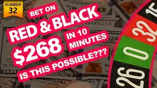 RED AND BLACK ROULETTE STRATEGY  $268 IN 10 MINUTES - Bet With MO