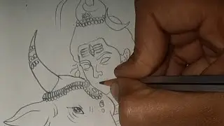 How to Draw Lord Shiva with Nandi Drawing ||  Mahadev Drawing with Pencil || Step By Step 