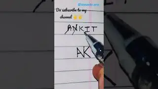 EP 1.3:-Letter A (Ankit) names by Monogram for Tattoo Initial/Brand logo #shorts #monogram #tutorial