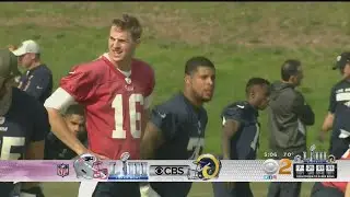 Rams Hold Final Workout In California Before Super Bowl