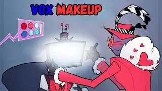 VOX MAKEUP... 😳 | HAZBIN HOTEL COMIC DUB