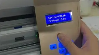 Yinghe MG model cutting plotter machine,how to calibrate the contour