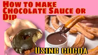 Chocolate Sauce or Choco Dip | Using Cocoa Powder | Easy Recipe| Zikaily