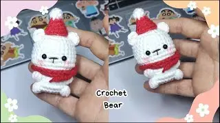 Crochet bear | Hướng dẫn m&oacute;c gấu Gi&aacute;ng Sinh cực đơn giản v&agrave; đ&aacute;ng y&ecirc;u | M&oacute;c Len