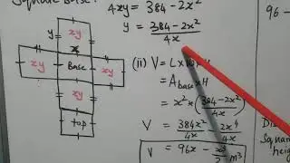 Maximum Volume of a closed box