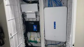 Ubiquiti Dream Wall home network panel makeover #ubiquiti #starlink #network #wiring