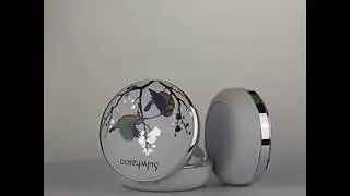 VISONPACK Cosmetic Case Custom Round Compact Case P018