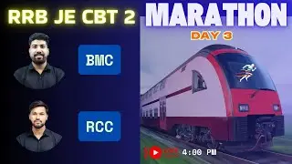 | RRB JE CBT 2 | Marathon | day 3 | Studyfi Bharat |  | Civil Engineering |