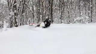 Powder turns FAIL - Deep snow in Michigan