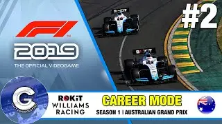 F1 2019 Career Mode | Williams Career #2 | WET WEATHER IN OUR FIRST RACE