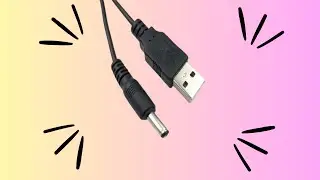 UNBOXING Universal USB to DC Barrel Jack Charging Cable Power Cord for Electronics Device