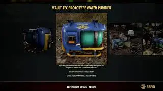Fallout 76 Vault-Tec Prototype Water Purifier Is Back In the Atomic Shop On Sale