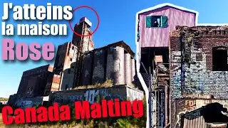 J'entre dans la Canada Malting et j'atteins la Maison Rose Histoire du Malt, Urbex Montr&eacute;al Quebec