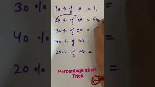 Percentage short trick by Ravi Sir, mathematics shorts🫡
