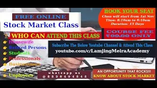 Free Online Stock Market Class, Stock Maket Class in Manipuri Language, Stock Market in Manipur
