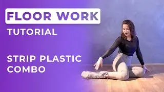 Strip Plastic Floorwork 👠 |  Beginner Strip Plastic Floorwork with leg fan & broken diamond 💎