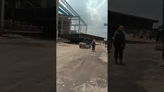 Kapal New Building move the block from the Workshop #ship #construction #kapal