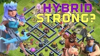Th14 Hog Miner Hybrid Attack Strategy !! Clash Of Clan