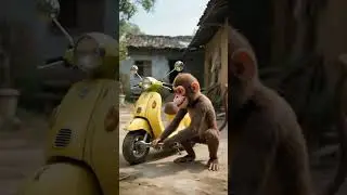 Cat & monkey war funny video!😸🙊বিড়াল এবং বানরের লড়াই! #shorts #funny #cat #monkey