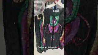Thrift Store Sequin Jacket Find#thriftstorefinds #sequinfashion #vintagestyle #fashion