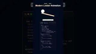 🔄 Modern Loader Animation 2025! 💻✨ | Sleek JavaScript Design in 60 Seconds
