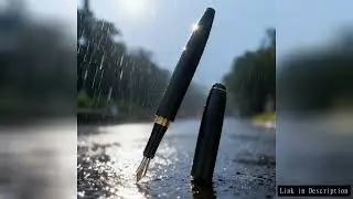 Benovel Luxury Black Wooden Fountain Pen Gold/Silver Blade Nib F 0.5mm Calligraphy Pen Collection Un