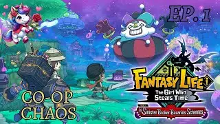 Co-op Chaos ~ Sinister Broker Bazario's Schemes~ Fantasy Life I ☁️💜 LIVE Co-Op Adventure!
