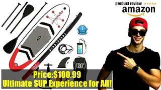 Buy Inflatable Stand Up Paddle Board with SUP Accessories  Backpack. Non-Slip Deck,Wide