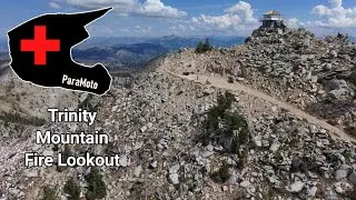 Dual sport ride up to the Trinity Mountain fire lookout