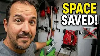 Honda HRN 216 wall storage idea or any lawn mower on the wall to save space