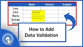How to Add Data Validation in Excel (Quick and Easy)