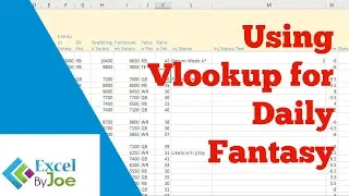 Using Vlookup for Daily Fantasy Sports