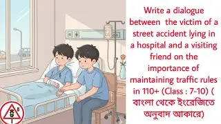 Dialogue writing between two friends on the importance of maintaining traffic rules in 110 words