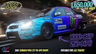 This 1000HP Subaru WRX Prints Money in GT7! 🚀 Best 700PP Tune especially for Le Mans!