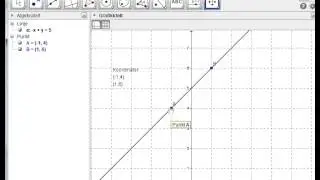 Funksjon fra koordinater i geogebra