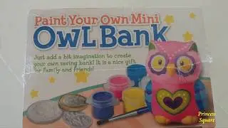 Paint Your Own Mini Owl Bank from 4m Unboxing