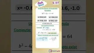 Learn to Solve the Quadratic Equation | Learn Maths