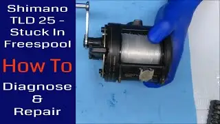 Shimano TLD25 stuck in freespool mode. Problem diagnosis & simple fix: Fishing Reel Repair