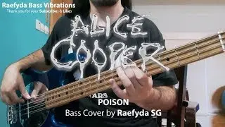 Alice Cooper - Poison (live) [Bass Cover - Raefyda SG]