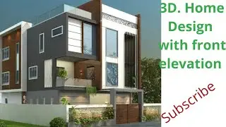 2D. and 3D House plan | North facing