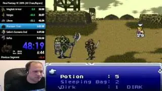 Final Fantasy VI Speedrun Highlight: Sabin REALLY doesn't like Templars