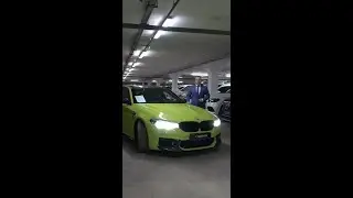 BMW M5 competition - цвет bridge green индивидуал + карбон ( aleksey_mercedes )4K