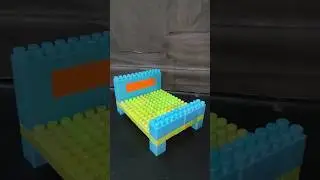 Satisfying DIy Lego Big Bed/ ASMR building block #buildingblocks #shortvideo #shortsfeed #shorts